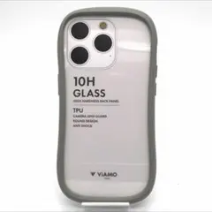 新品 iPhone 15 Pro 耐傷・耐衝撃ハイブリッドケース ライトグレー