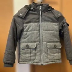 グレー フード付き 中綿コート120センチ