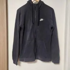 古着◎ ナイキ ジップパーカー M 紺色 メンズ レディース カジュアル