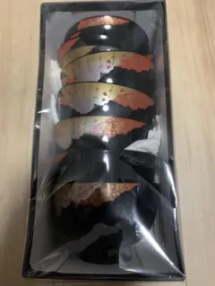 【新品未使用】山中漆器 お椀 吸物椀 5客セットのサムネイル