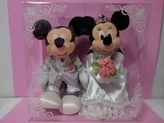 レア☆ミッキーマウス&ミニーマウス☆ウェディングぬいぐるみ☆新品未使用ケース付き