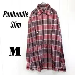 Panhandle Slimウエスタンシャツ80s90sチェック長袖シャツ古着