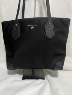 【美品】マイケルコース トートバッグ ナイロン×PVC 肩掛け A4 黒