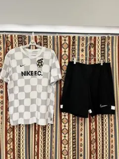 NIKE F.C. チェック柄 サッカー ウェア セット フットサルadidas