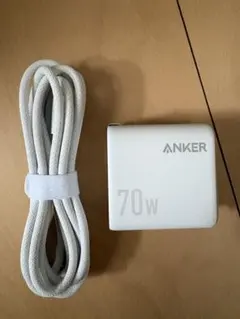 Anker Zolo Charger 70W 4ポート急速充電器　ケーブル付き