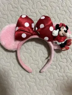 ディズニー カチューシャ ミニーマウス 耳カチューシャ ぬいぐるみ付き