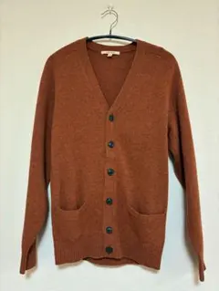 ユニクロ ラムウール カーディガン Sサイズ オレンジ