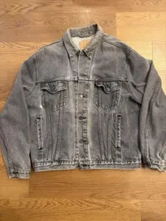 90s ユーロリーバイス デニムジャケット 70503-0258 先染めブラック