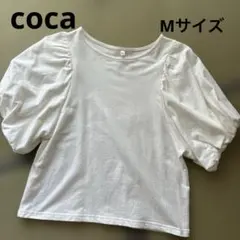 【送料込】coca 半袖 ホワイト Mサイズ