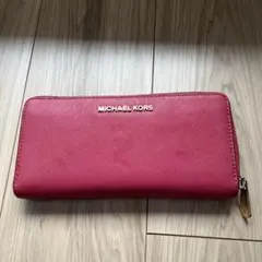 MICHAEL KORS ピンク長財布