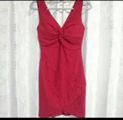 アンディ　ミニドレス　赤　キャバ　ドレス