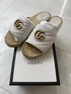 GUCCI GGマーモント エスパドリーユ サンダル - メルカリ