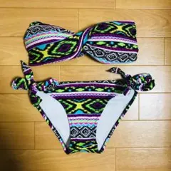 水着 ビキニ エスニック ネイティブ　幾何学模様