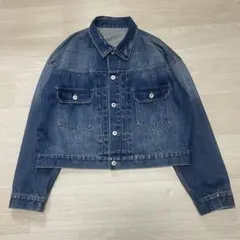 R13 アールサーティーンオーバーサイズ ダメージデニムジャケット L