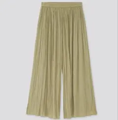 ユニクロ　ワッシャーサテンスカートパンツ　インナーパンツ付き　新品