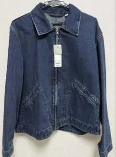 GUデニムジップアップジャケット　ブルー