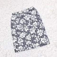 ジェイプレス 花柄 刺繍 総レース ひざ丈 スカート (11) オンワード樫山のサムネイル