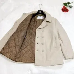 ほぼ未使用✨　schott ショット　ピーコート　ベージュ　42 ウールのサムネイル