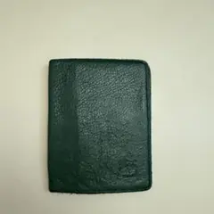 イルビゾンテ　グリーン レザー パスケース