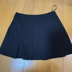 ブラック プリーツミニスカート　下はスカパン