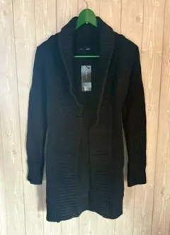 【9889】タグ付き！INGNI ブラックロングカーディガン Mサイズ