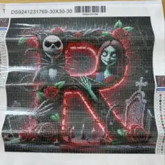 【早い者勝ち‼️】スカルとバラのR ダイヤモンドアートキット