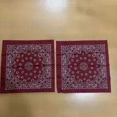 新品HAV-A-HANK/ハバハンクUSA製ペーズリーバンダナ（2枚セット）