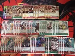 ワンピースカード　ルフィ&エース　赤緑 デッキパーツ