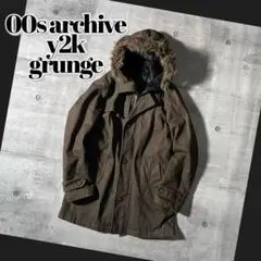 00s archive military far jacket y2k punk