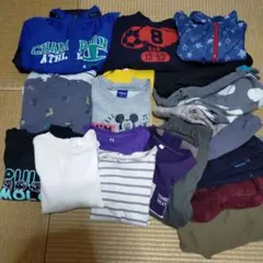 男の子　秋冬用服　おまとめ売り　トップス、ボトム　21点