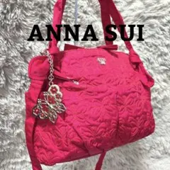 極美品❀ANNASUI アナスイ キルティング 刺繍 2wayショルダーバッグ