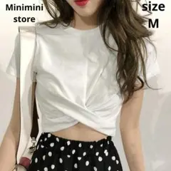 Miniministore/ミニミニストアウエストクロスチビTショート丈Tシャツのサムネイル