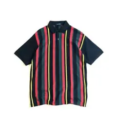 FRED PERRY×BEAMS 別注 オーバーサイズ ストライプ ポロシャツ