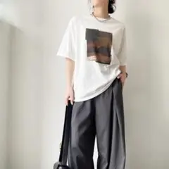 【新品】frame フォトプリントTシャツ　リュミエ　hellam お好きな方へのサムネイル