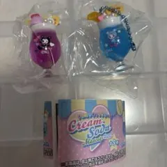 ナルミヤキャラクターズ クリームソーダマスコット ブルーベリエちゃんデビリーちゃ