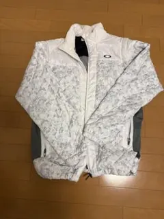 Oakley キルティングジャケット ホワイト/グレー