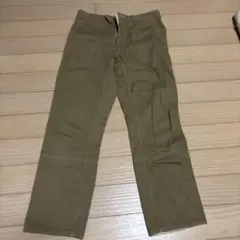 20s 30s フレンチヴィンテージ 泥染 コットンリネン パンツ ユーロ古着