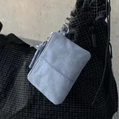 未使用品　ポーチ　小物入れ　お薬ケース　イヤホンケース　水色　コインケース