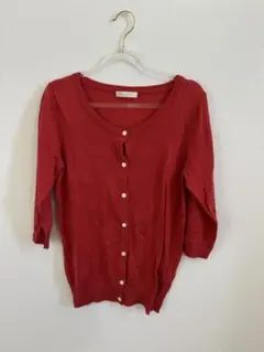 chocol raffine robe カーディガン レッドのサムネイル