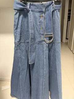 SNIDEL デニムフレアロングスカート