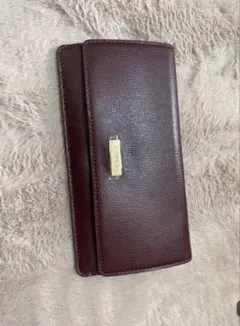 FURLA バーガンディ 長財布 二つ折り