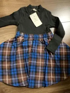 新品未使用 ブランシェス チェックワンピース 100㎝