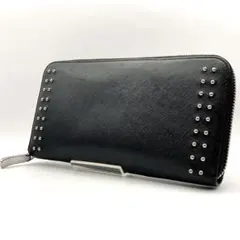 PELLE MORBIDA✨ペッレモルビダ 長財布 ラウンドファスナー ブラックのサムネイル
