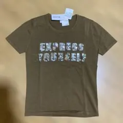 Benefit スパンコールロゴ 半袖Tシャツ カーキのサムネイル