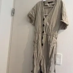 ZARA BASIC ベージュ オールインワンのサムネイル