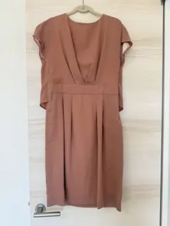 パーティドレス　サーモンピンク