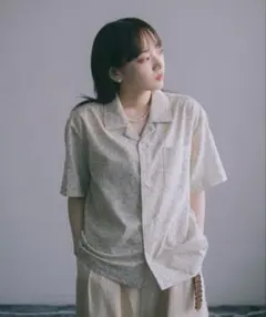 完売品　【美品】オープンカラーシャツ／INTER FACTORY