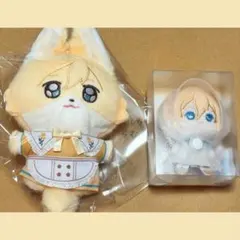 中国あんスタ 絨絨カフェ ぬいぐるみ 狐 レインコート 指人形 天祥院英智