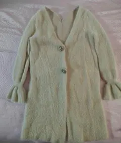 ジルスチュアート　ベージュ　 ニットロングカーディガン