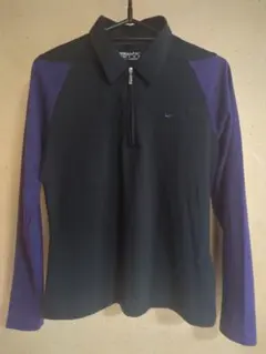 Nike Golf Dri-FIT Mサイズ ポロシャツ　黒・紫